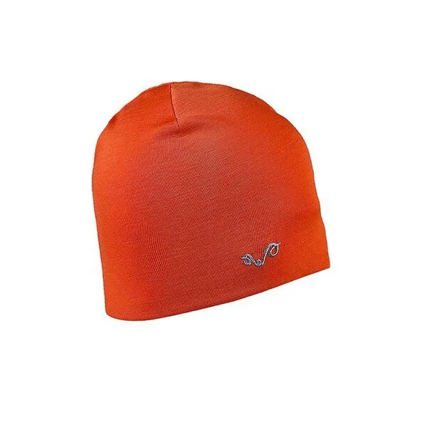 Woolona Woolona Beanie Mütze Merinowolle - 100% Merinowolle, Orange, – Produktbild 2 von 3