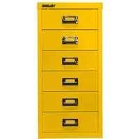 Bisley Schubladenschrank 6 Schübe, DIN A4 gelb – Produktbild 1 von 1