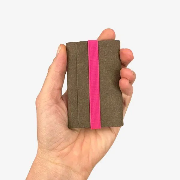 ANDERS & KOMISCH ANDERS & KOMISCH Veganes Kreditkartenetui - Cardholder mit Münzfach - TINY Braun, Pink, – Produktbild 1 von 4