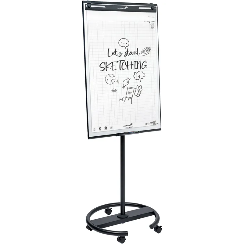 Legamaster Legamaster Mobiles Flipchart SKETCH EASY round base – Produktbild 1 von 2