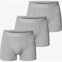 Bread Boxers Bread & Boxers 3-Pack Boxershorts BRIEF aus Bio-Baumwolle, Grau (grey melange), – Produktbild 1 von 1