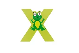 El Puente El Puente Holzbuchstabe X "Xenopus" | Fair Trade & Handmade aus Sri Lanka – Produktbild 1 von 1
