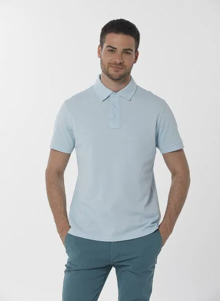 ORGANICATION ORGANICATION Poloshirt aus Bio-Baumwolle, Blau(blue), – Produktbild 1 von 4
