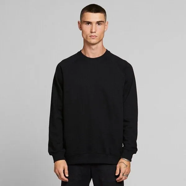 Dedicated DEDICATED Sweatshirt Malmoe Base aus Bio-Baumwolle, Schwarz (black), – Produktbild 1 von 3