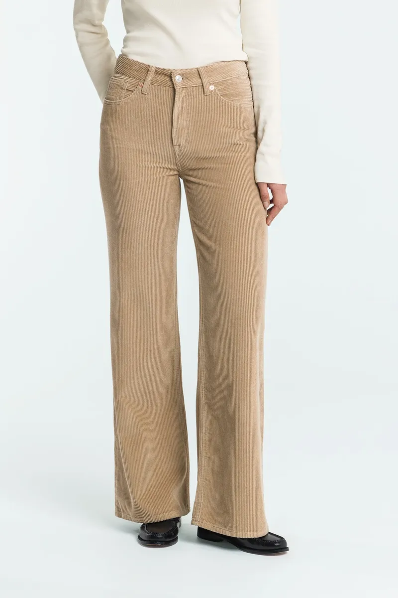 Kings Of Indigo Kings of Indigo Damen vegan Hose Jane Silber Nerz, Beige, – Produktbild 1 von 1