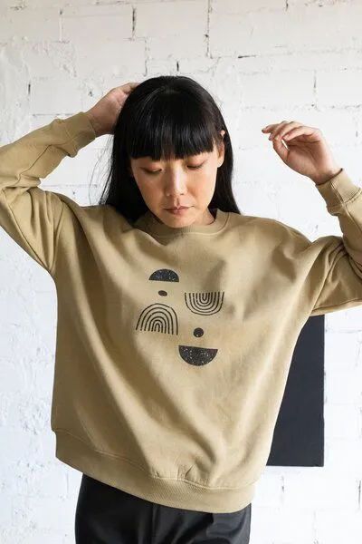 TIRALAHILACHA TIRALAHILACHA Gabriela sweatshirt, Beige, – Produktbild 1 von 4