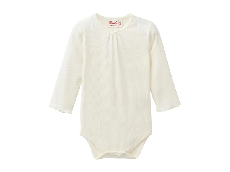 People Wear Organic People Wear Organic Langarm-Body weiß Gr. 74/80, Weiß, – Produktbild 1 von 1