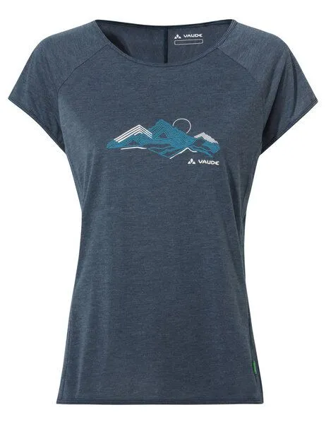Vaude VAUDE T-Shirt Women's Tekoa T-Shirt II, Dark sea/white, – Produktbild 1 von 5