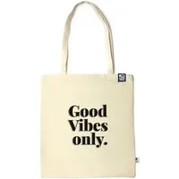 Gary Mash GARY MASH Baumwolltasche Good Vibes aus zertifizierter Biobaumwolle, Natur, – Produktbild 1 von 1
