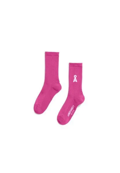 ARMEDANGELS ARMEDANGELS SAAMUS BOLD Unisex Socken aus Bio-Baumwoll-Mix, Very berry, – Produktbild 2 von 2