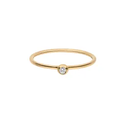Maren Jewellery Mini Sphere Verlobungsring - 62 / 14K Gelbgold & Labordiamant – Produktbild 1 von 1