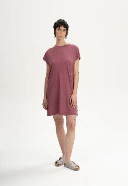 MELA T-Shirt Kleid Style SUNEA | von MELA | Fairtrade & GOTS zertifiziert, Marmelade melange, – Produktbild 1 von 3