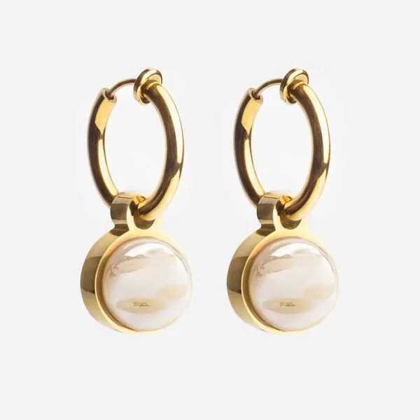 ALEXASCHA ALEXASCHA Gold Clip Creolen mit Anhänger | Mix & Match, Gold, – Produktbild 1 von 8