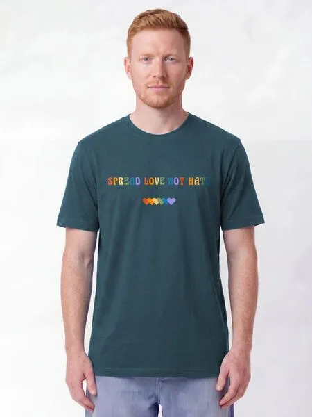 watapparel watapparel T-Shirt Unisex Spread Love not Hate, Stargazer, – Produktbild 2 von 2