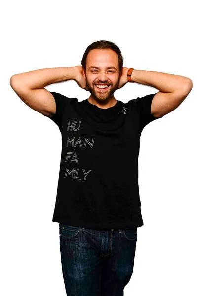 Human Family Shirt "Change Free as a Bird" von Human Family, Schwarz, – Produktbild 3 von 5