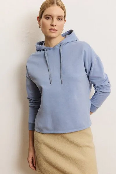 Tranquillo Tranquillo Hoodie Arvidee aus Biobaumwolle - tempest blue – Produktbild 3 von 8