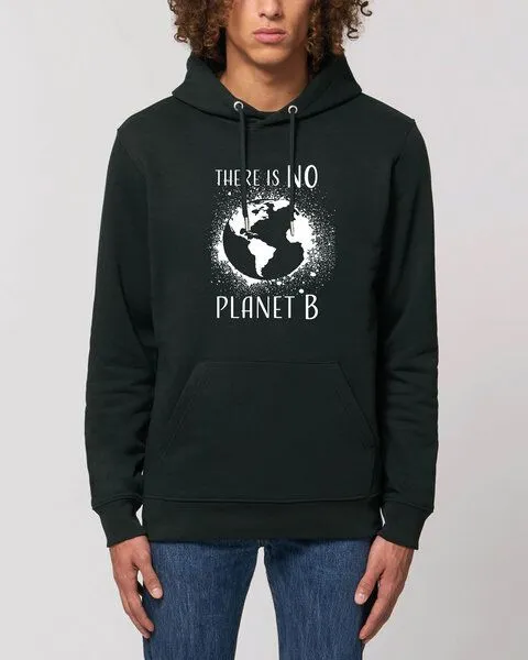 Human Family Human Family Bio Unisex Hoodie - "Charmer - NO Planet B" in verschiedenen Farben, Schwarz, – Produktbild 2 von 4