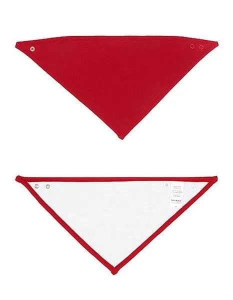 Babybugz Babybugz Baby Lätzchen Spucktuch beidseitig tragbar Vegan, White/red, – Produktbild 4 von 4