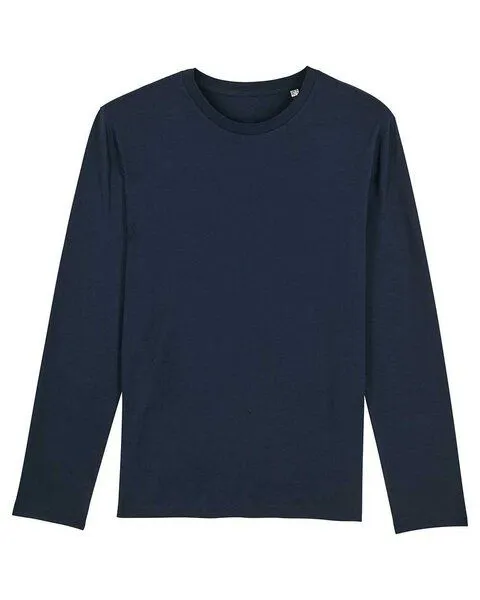 YTWOO YTWOO Herren Langarmshirt, Longsleeve aus Bio-Baumwolle, nachhaltig, Navyblau, – Produktbild 2 von 2