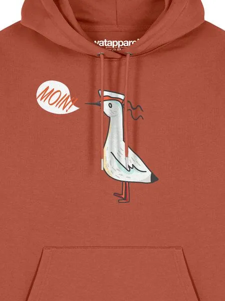 watapparel watapparel Hoodie Unisex Moin Seagull, Heritage brown, – Produktbild 3 von 3