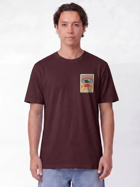 watapparel watapparel T-Shirt Unisex Tarot The Chocolate, Red brown, – Produktbild 2 von 2