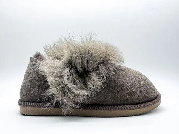 thies thies 1856 ® Bad Hair Day Stiefel aus Schaffell, Elephant grey, – Produktbild 2 von 4