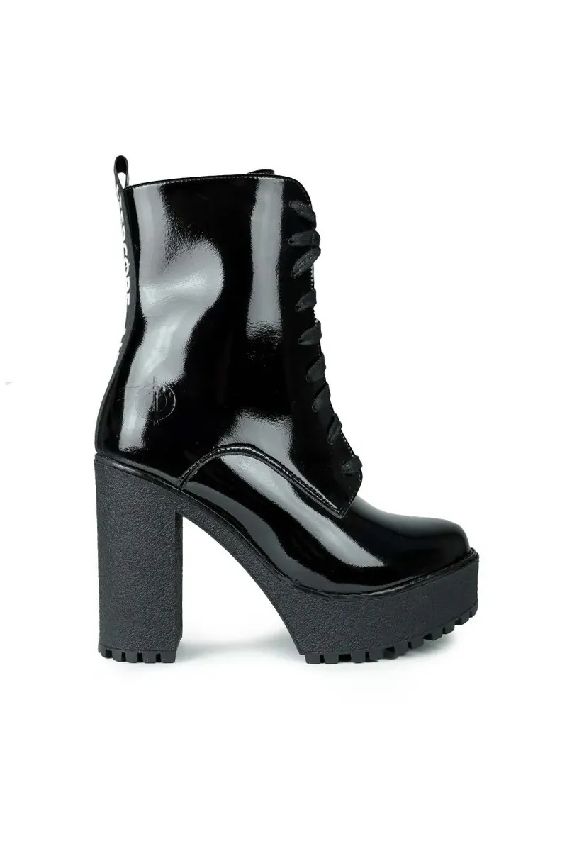 Altercore Altercore Damen vegan Stiefel Ivy, Schwarz, – Produktbild 3 von 3