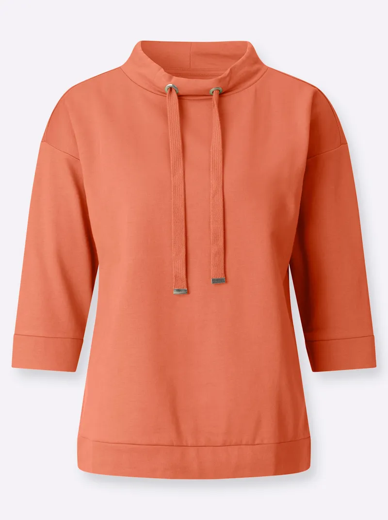 Witt Sweatshirt papaya, Papaya, – Produktbild 2 von 2
