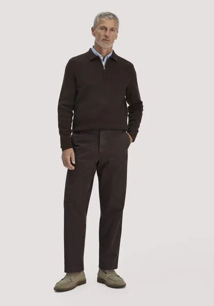 hessnatur hessnatur Chino RONNEL Relaxed aus reiner Bio-Baumwolle, Kakao braun, – Produktbild 1 von 4