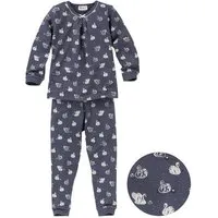 People Wear Organic People Wear Organic Pyjama "Schwäne", Langarm-Schlafanzug, dunkelblau/bedruckt, aus 100% Baumwolle (Bio) – Produktbild 1 von 1