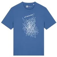 ilovemixtapes ilovemixtapes Unisex T-Shirt mit not disturbed Motiv – Nachhaltig, Fair, Vegan, Bio-Baumwolle, Mindful blue (blau), – Produktbild 1 von 1