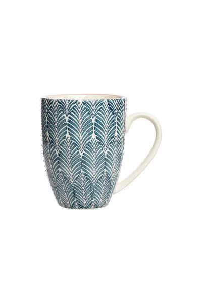Tranquillo TRANQUILLO Tasse Mix'n'Match aus Steinzeug, 400 ml, Blau, – Produktbild 1 von 3