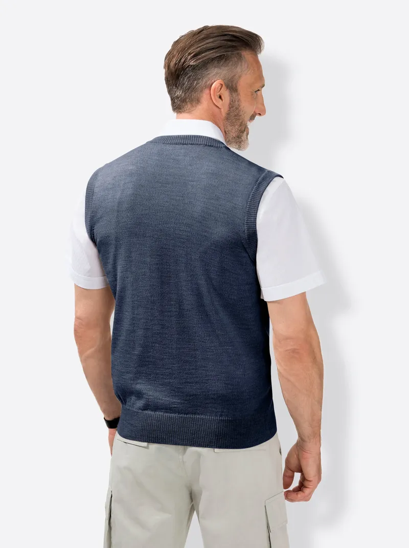 marco donati Stricktop jeansblau, Jeansblau, – Produktbild 2 von 2