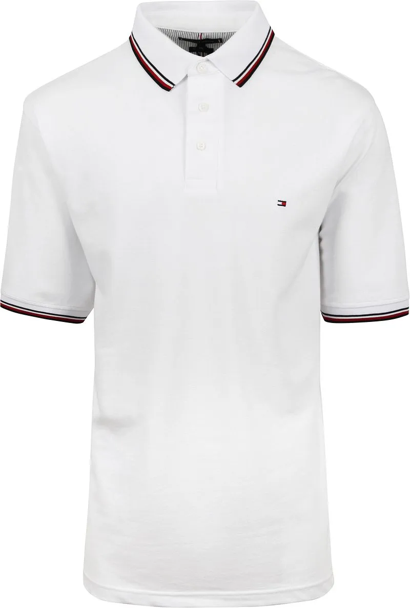 Tommy Hilfiger Tommy Hilfiger Big and Tall Polo Shirt Weiß - Größe XXL, Weiß, – Produktbild 2 von 3