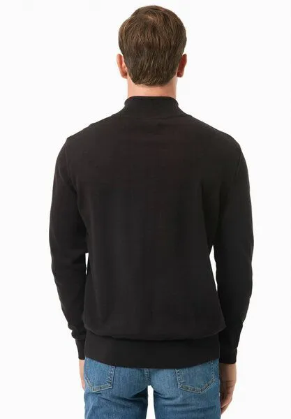 ORGANICATION ORGANICATION Troyer-Pullover aus Bio-Baumwolle, Black, – Produktbild 4 von 4