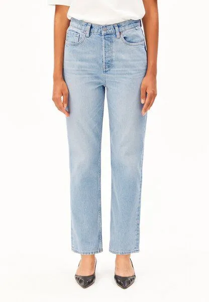 ARMEDANGELS ARMEDANGELS AAIKALA Damen Straight Jeans High Waist aus recycelter Baumwolle, Blue, – Produktbild 1 von 4