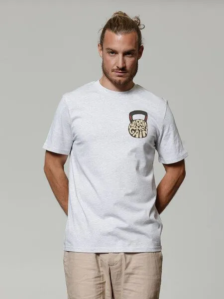 watapparel watapparel T-Shirt Unisex No Pain, no Gain 01, Cool heather grey, – Produktbild 2 von 4