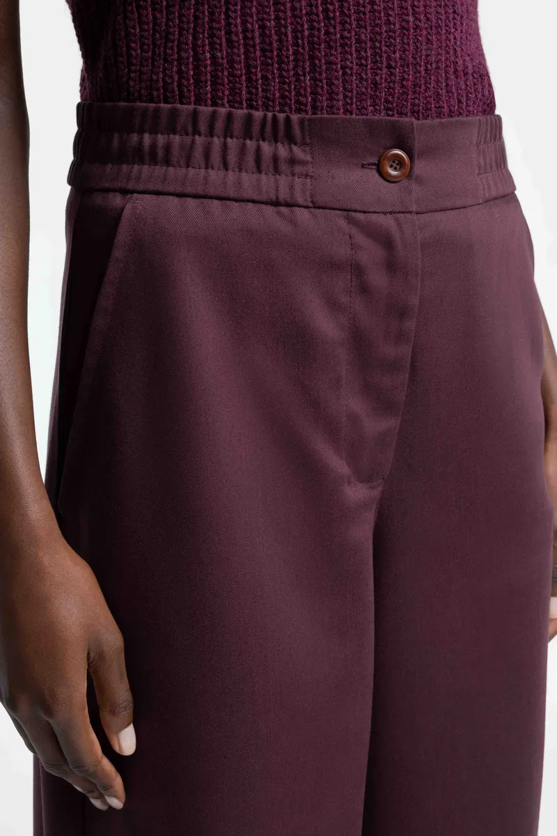 Kings Of Indigo Kings of Indigo Damen vegan Hose Lilian Fudge, Violett, – Produktbild 1 von 2