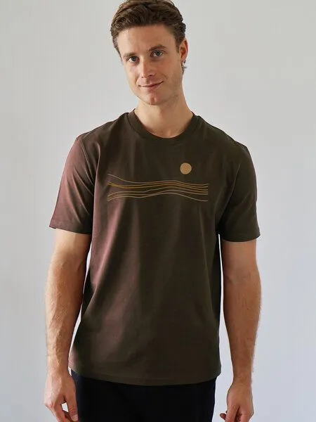 Kultgut Kultgut Artdesign Biofair- Klassik T-Shirt / Still Sundown, Braun, – Produktbild 1 von 2