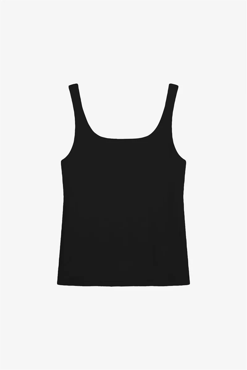 Bread & Boxers Tank-Top Modell: Tank Scoop Back GOTS, Black, – Produktbild 1 von 1