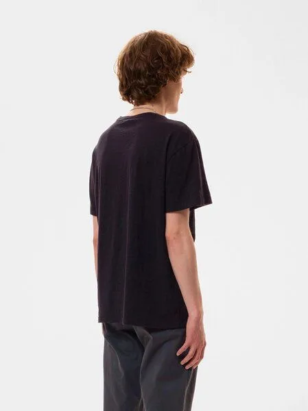 Nudie Jeans Nudie Jeans Herren T-Shirt aus Bio-Baumwolle "Roffe", Black (schwarz), – Produktbild 2 von 2