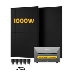 Anker Anker SOLIX Solarbank 3 E2700 Pro, mit 2 x 500W Bifaziale Solarmodule, by Powerness - 2.7kWh / 5 x Smart Plug / Standardversand – Produktbild 1 von 1