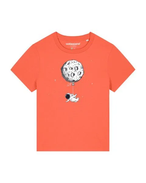 watapparel watapparel T-Shirt Frauen Funny Spaceman, Fiesta, – Produktbild 1 von 3