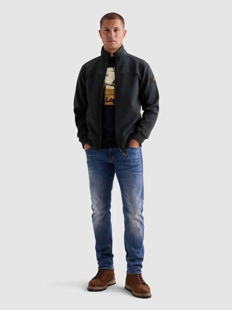 PME Legend PME Legend Strickjacke Interlock Sweat Salute, Dunkelblau, – Produktbild 1 von 5