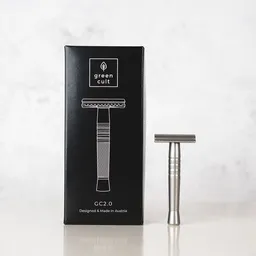Greencult Greencult Rasierhobel GC2.0 CNC gefräst aus Edelstahl - Made in Austria und Basisplatten – Produktbild 1 von 1