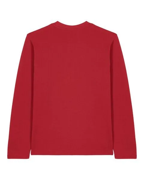 Kultgut Kultgut Langarmshirt - Gerader weiterer Schnitt aus 100% Biobaumwolle, Rot, – Produktbild 2 von 3