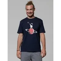 watapparel watapparel T-Shirt Unisex Astronaut says Hi, French navy, – Produktbild 1 von 1