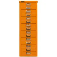 Bisley Schubladenschrank 15 Schübe, DIN A4 orange – Produktbild 1 von 1