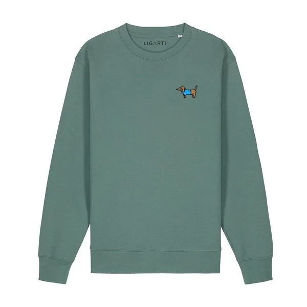 LIGARTI Bestickter Pullover – Steffen der Dackel – LIGARTI Tiermanufaktur, Altrosa, – Produktbild 3 von 3