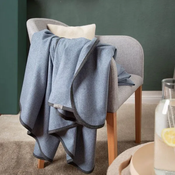 nahtur-design nahtur-design Sommerdecke "Leichtloden" | Natürliche Wärme für jeden Tag, Hellblau, – Produktbild 1 von 4